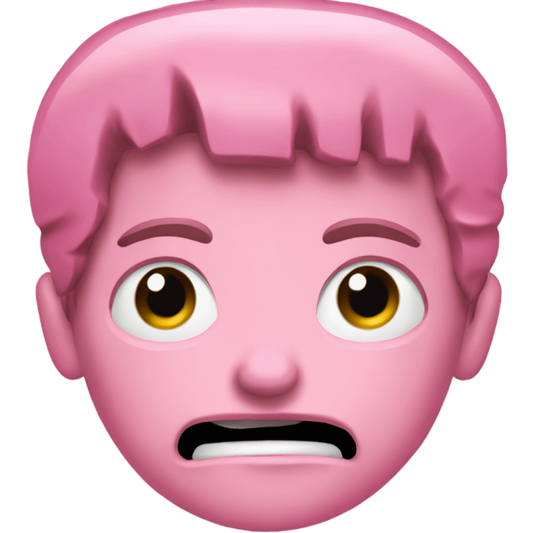 crying terminator in pink clothes upper body part only emoji