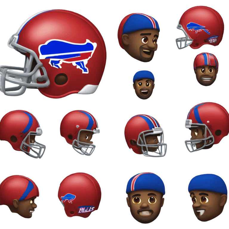 Buffalo bills football player emoji