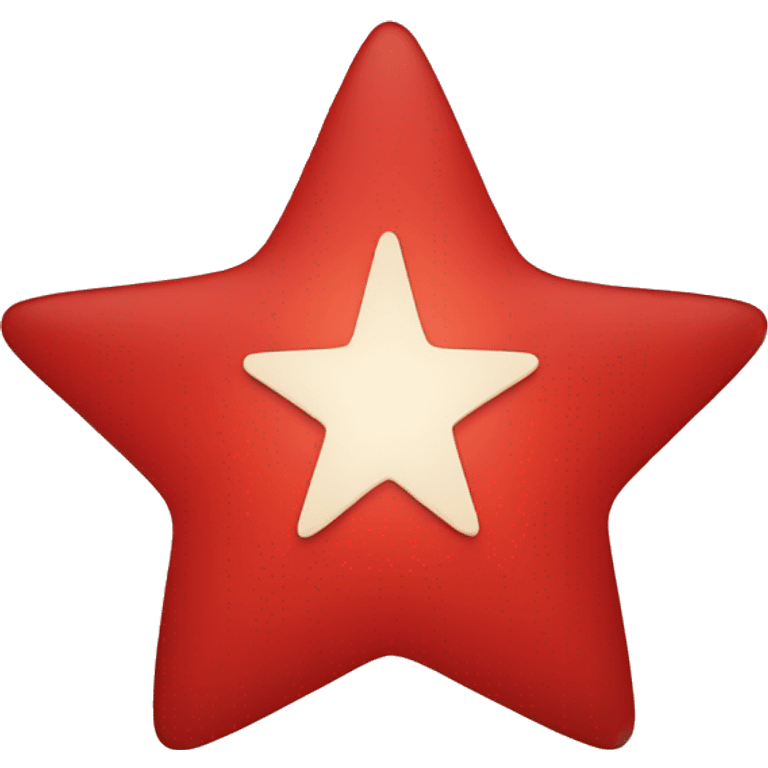 Red star with red circle emoji