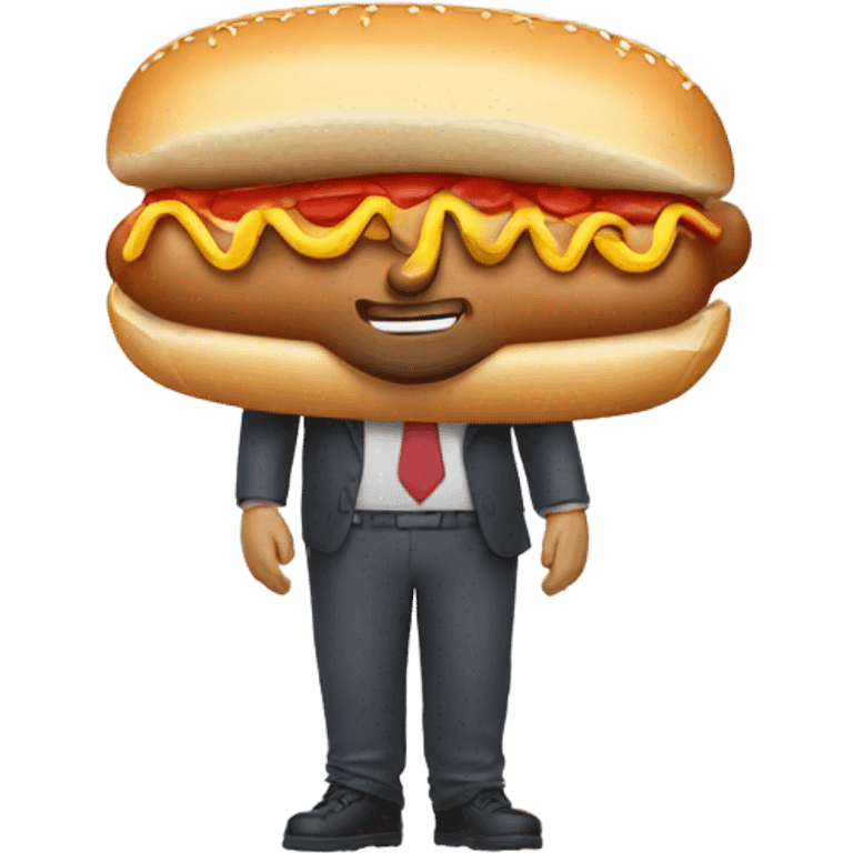 Man on hot dog Bun  emoji