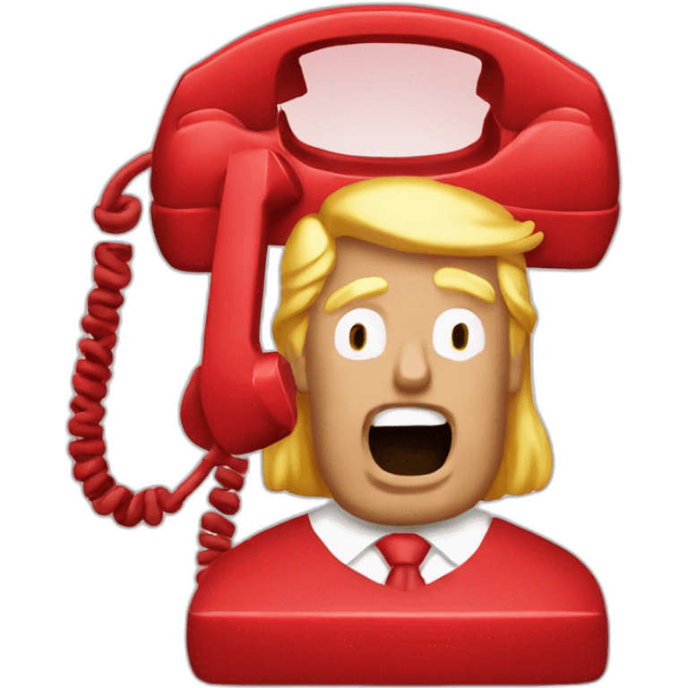 Donald trump red phone emoji