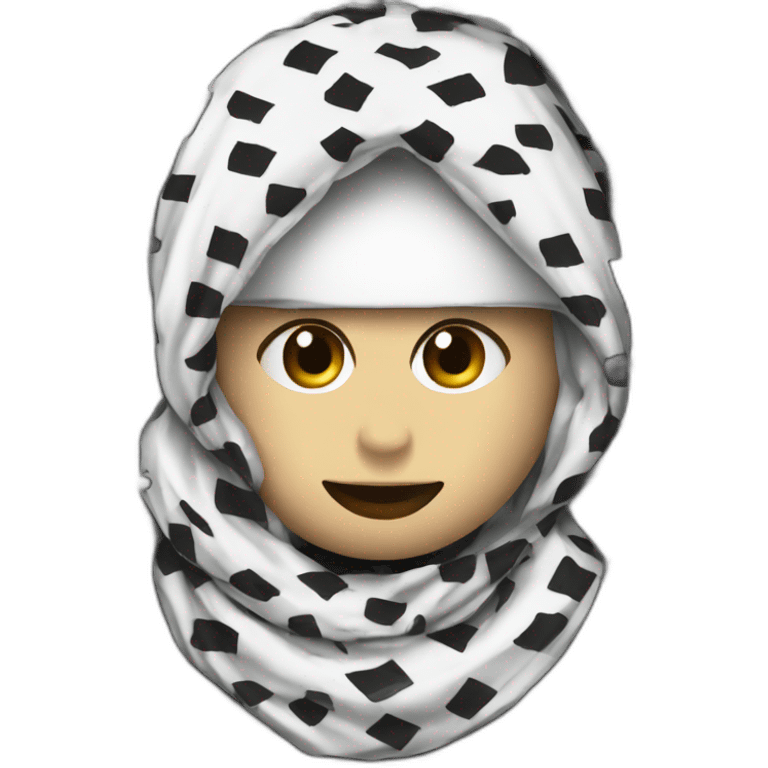 Keffiyeh drip white swag emoji