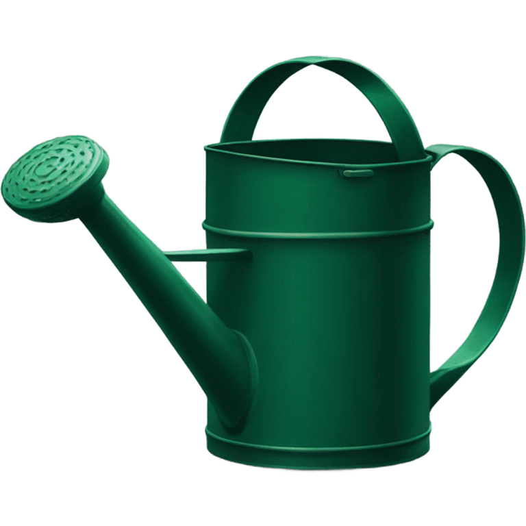 Dark green watering can emoji