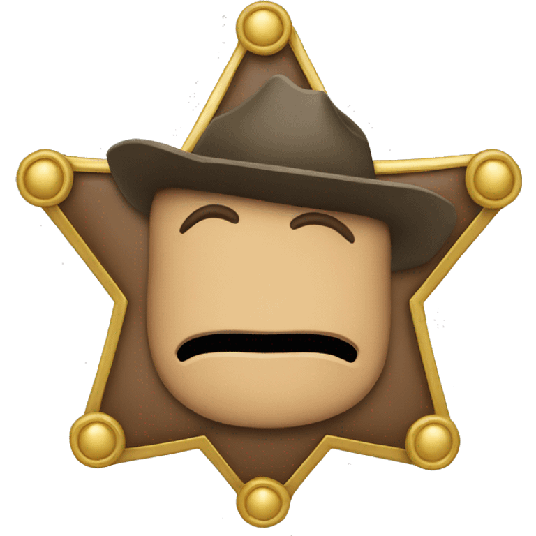 Sheriff badge emoji