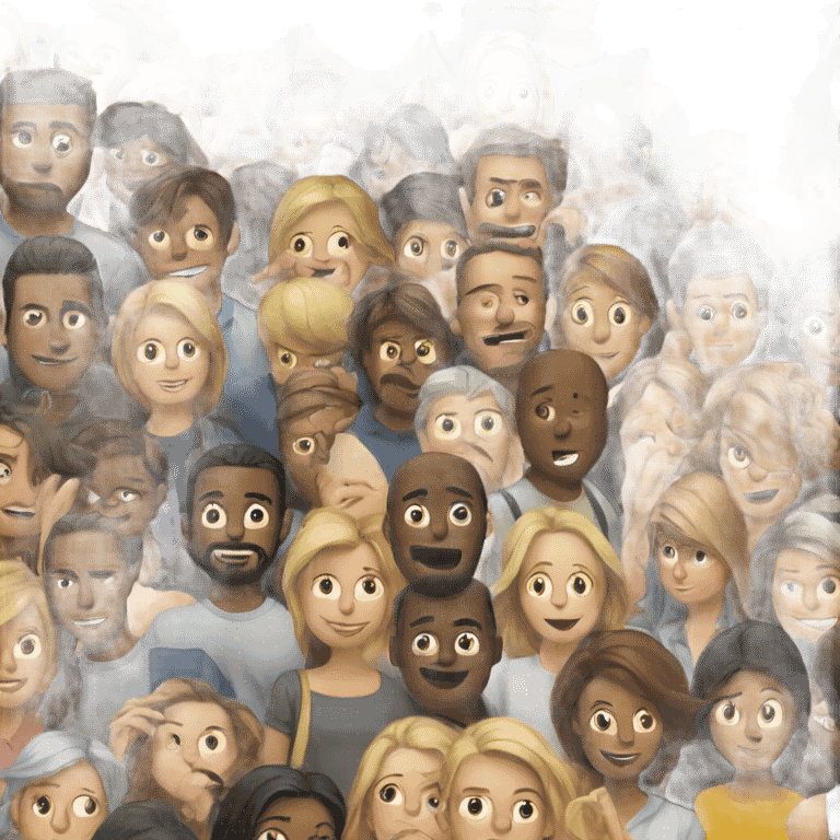 crowded place emoji