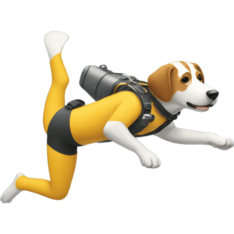 diver and dog emoji