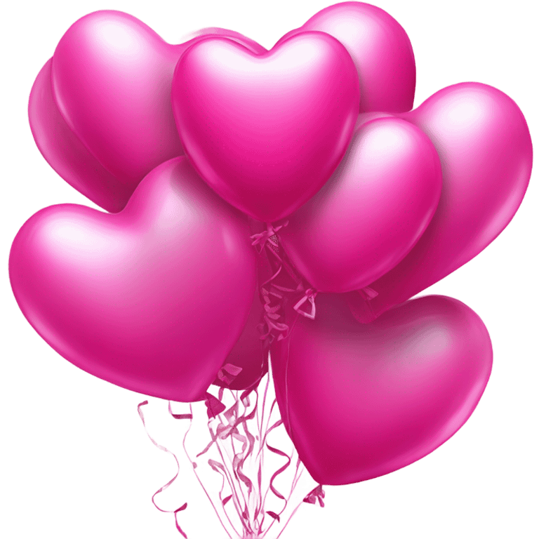 Pink birthday balloons  emoji