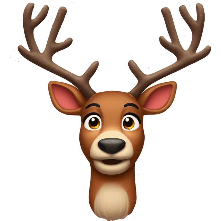 rudolph the red nosed reindeer emoji