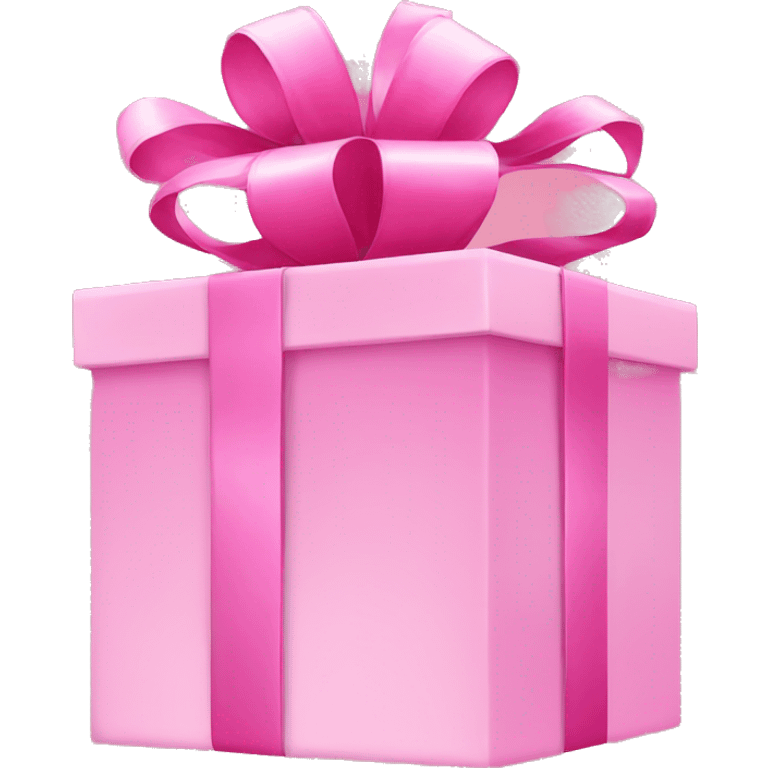 Pink gift emoji