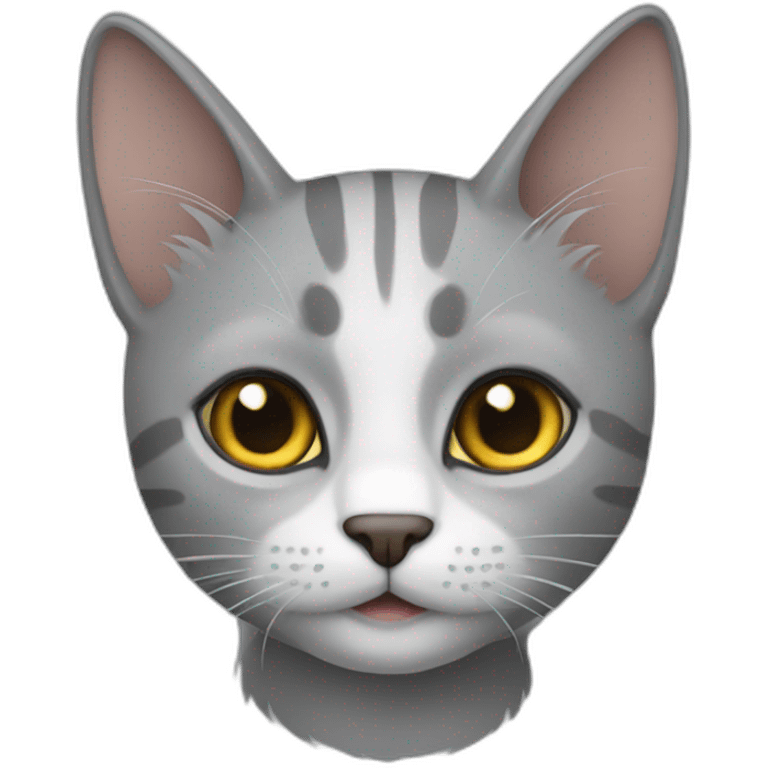 Gato gris emoji