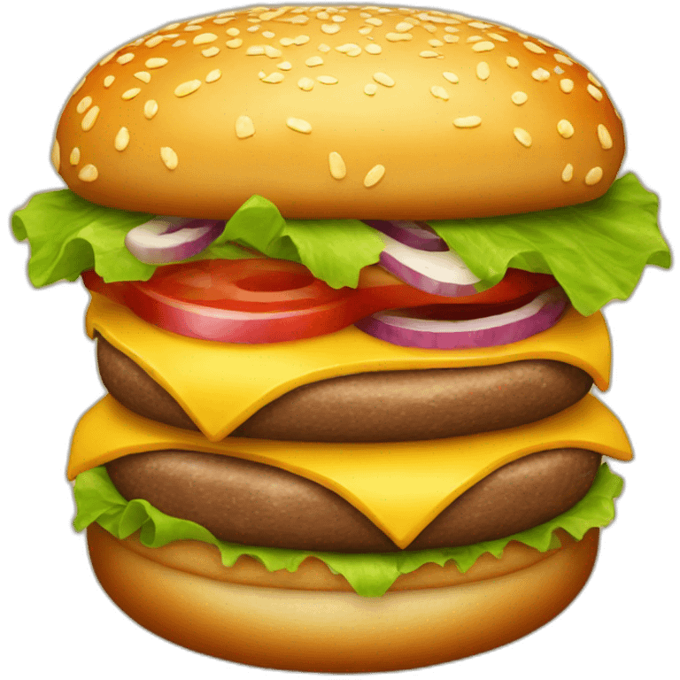 big juicy hamburger emoji