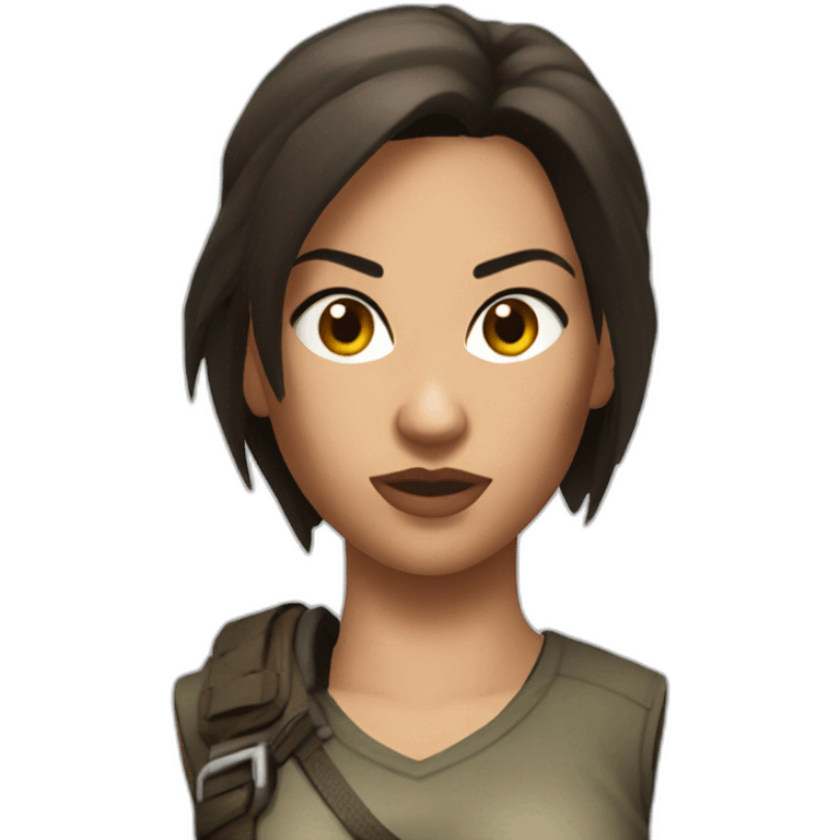 lara croft emoji