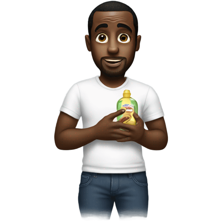 p diddy holding baby oil emoji