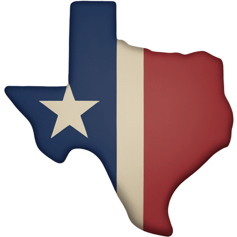 Texas shape flag emoji