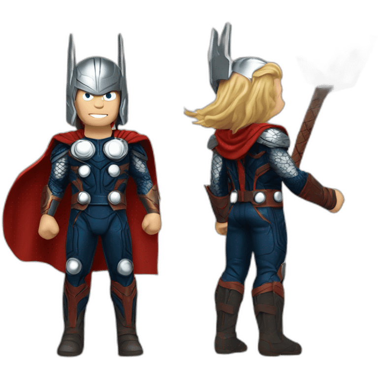 Thor sur spider man emoji