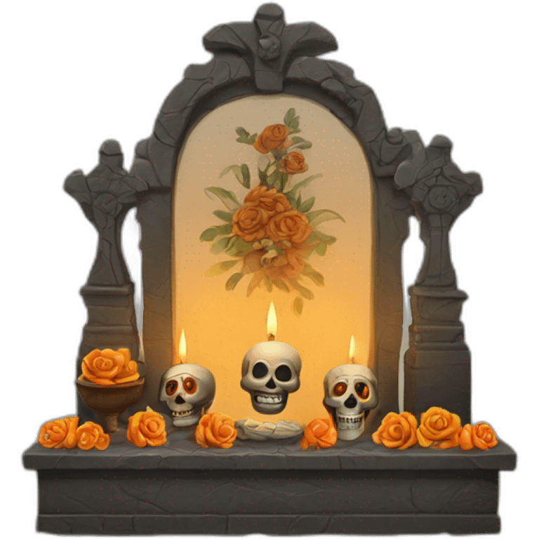 altar de muertos vela emoji