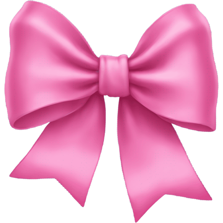 Pink flowy bow emoji