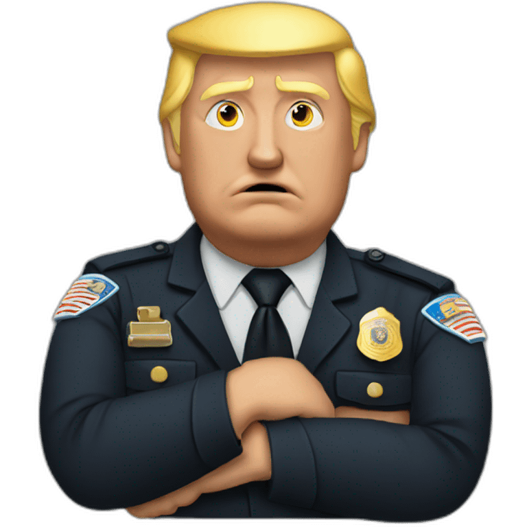 trump-getting-arrested emoji