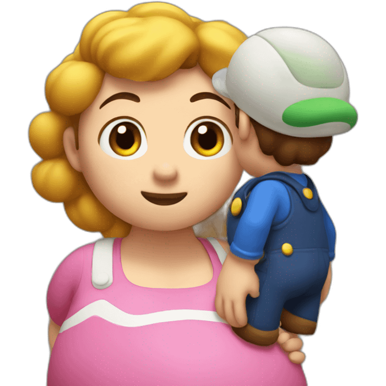 Pregnant Mario emoji