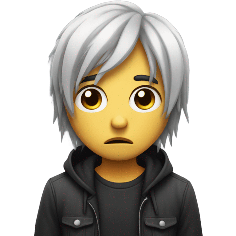 Sad emo eyeless  emoji