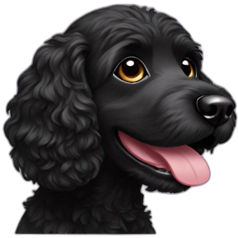 black-spoodle-tongue-out emoji