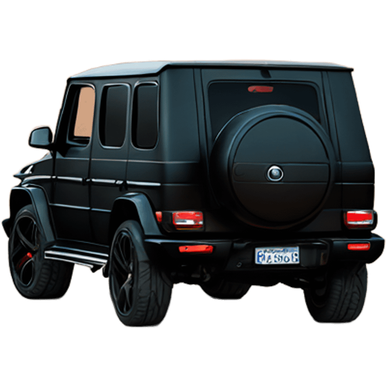 Matte black g-wagon  emoji