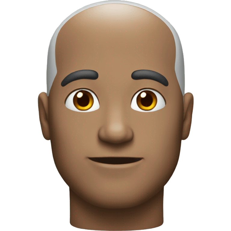 Make the man bald emoji