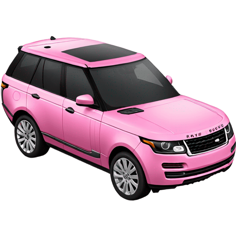 Pink range rover emoji