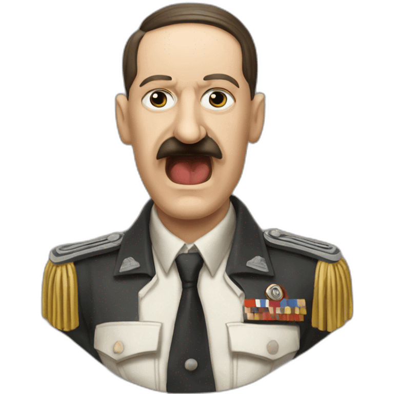 Hitler faisant une quenelle emoji