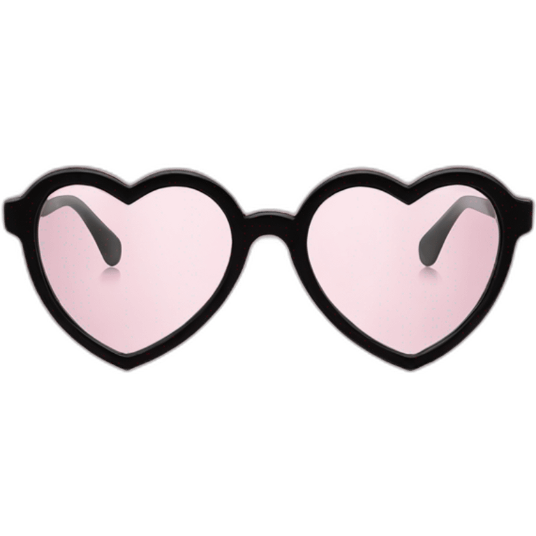 Heart shaped glasses emoji