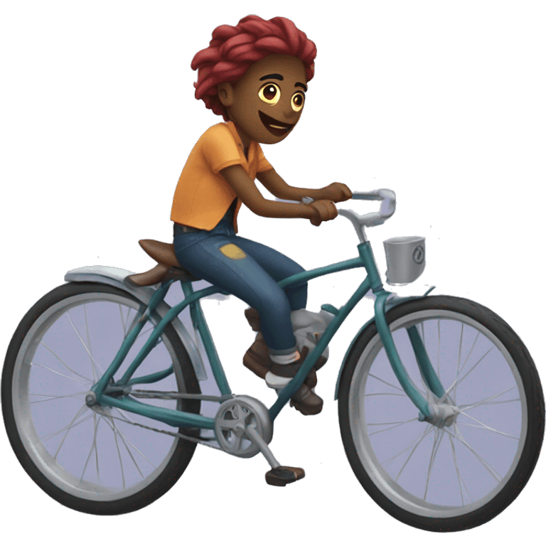 Jinx riding a bike  emoji