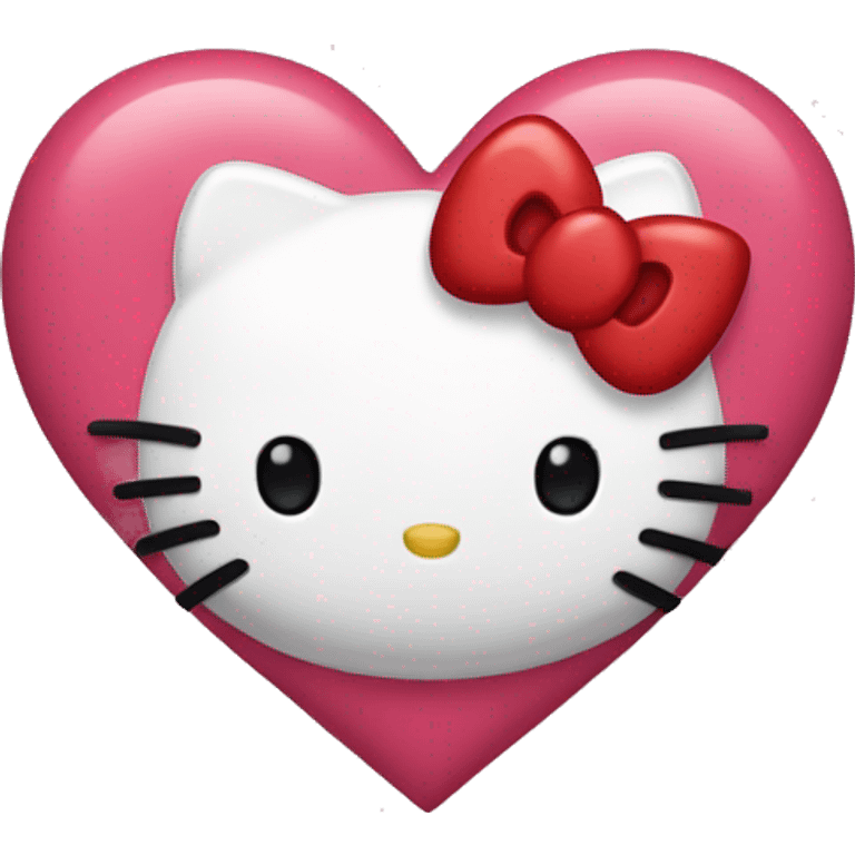 hello kitty heart emoji