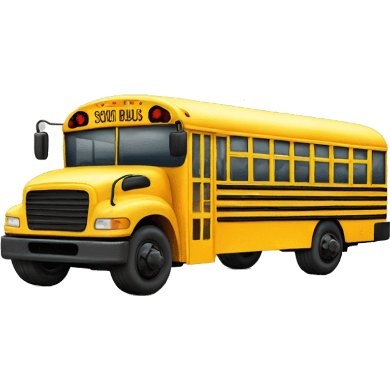 school bus emoji