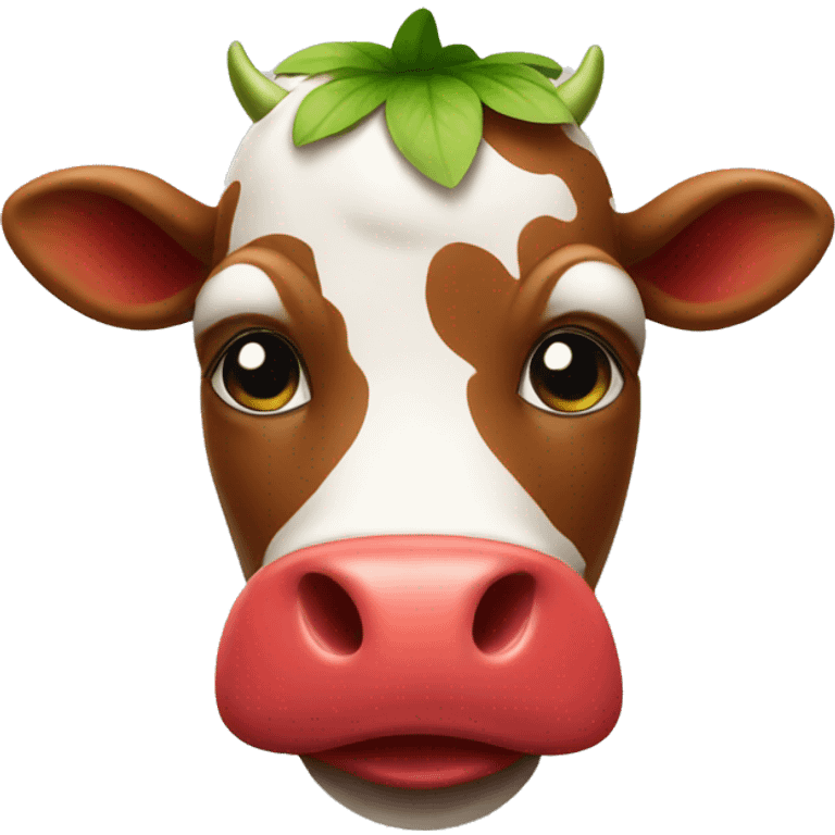 strawberry cow emoji