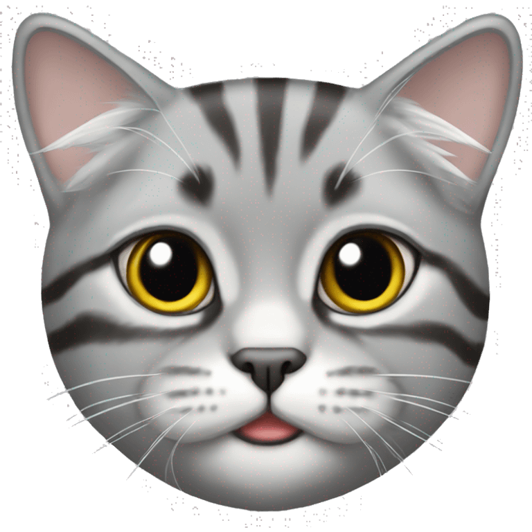 silver tabby persan cat emoji