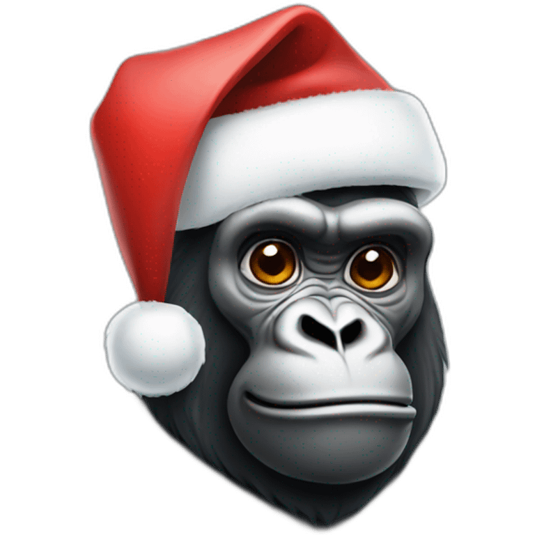 Gorilla santa emoji