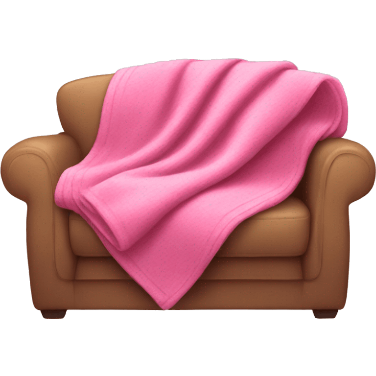 Pink blanket on a sofa emoji