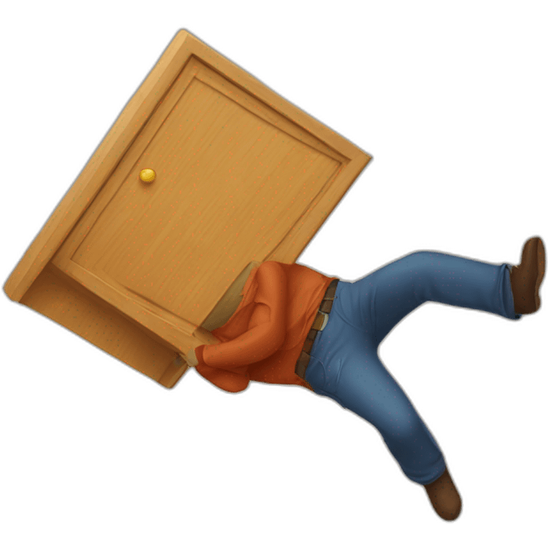 Falling cupboard emoji