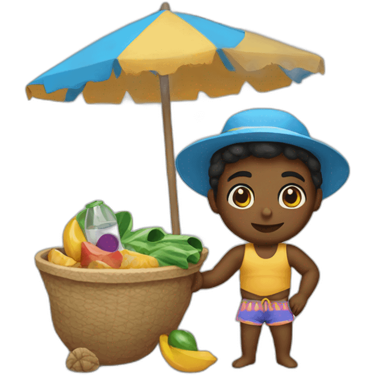 Beach sellers emoji