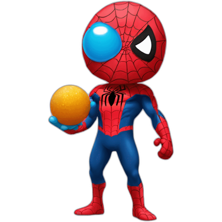 Spiderman with Gumball emoji