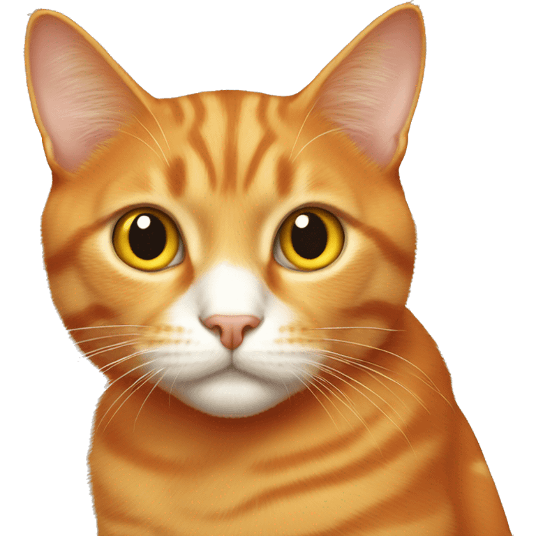 orange cat with gold eyes emoji