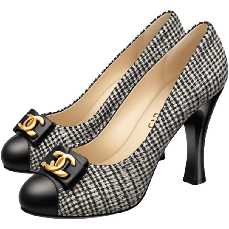 Chanel tweed shoes  emoji