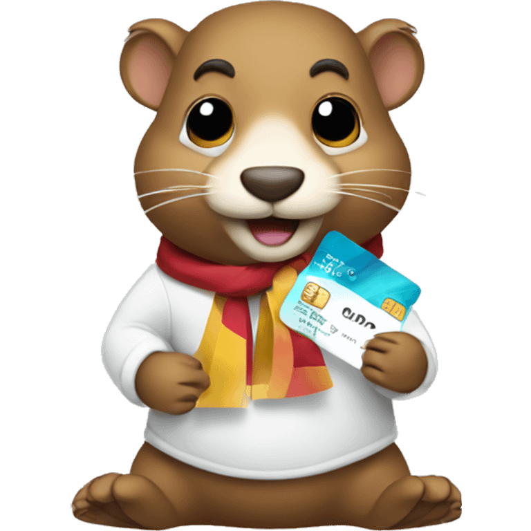 gopher with gift cards emoji