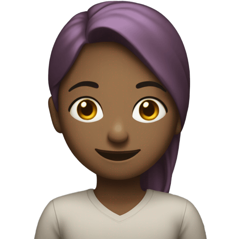 Riyah smiling showing stats emoji