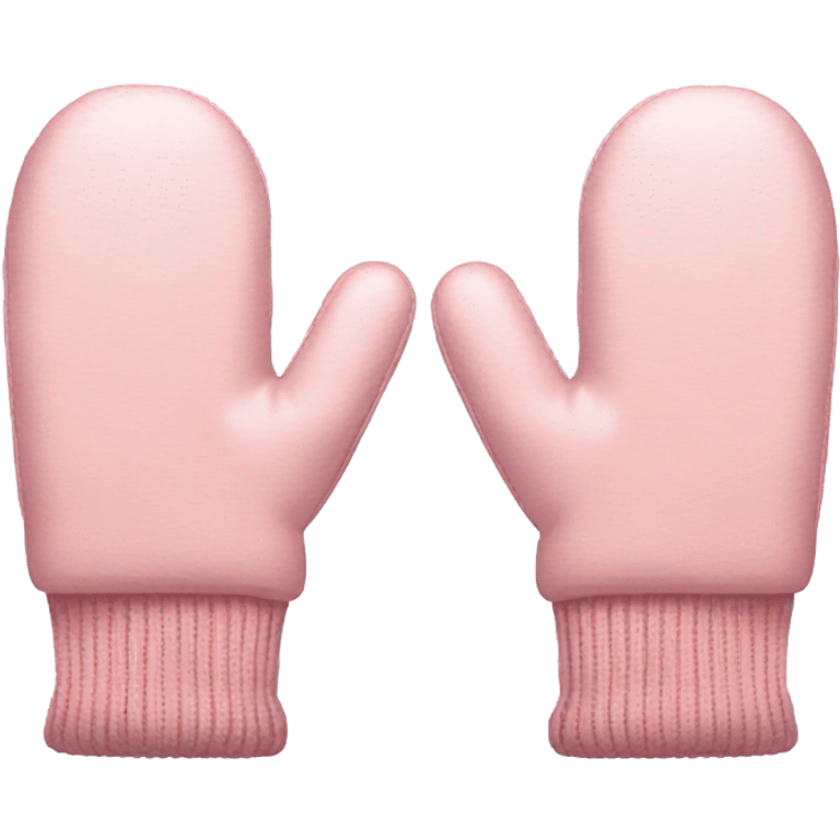 Pastel pink mittens emoji