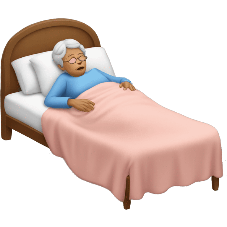 grandma sleeping uncomfortable emoji