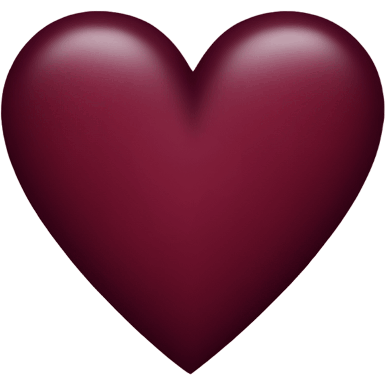 Burgandy heart emoji