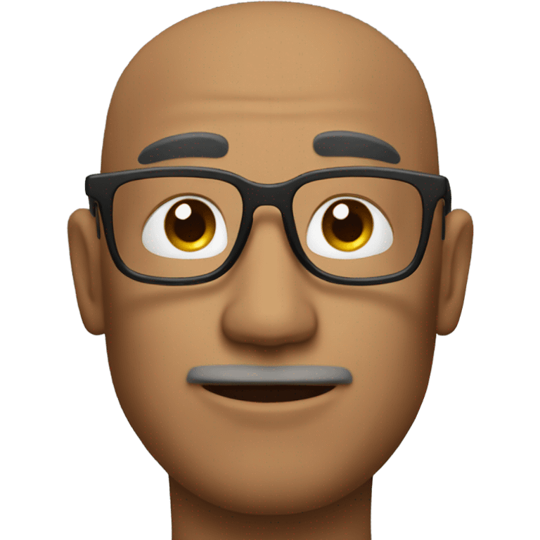 Guy with glasses emoji