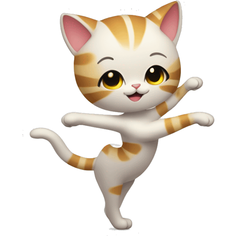  Rhythmic gymnastics cat emoji