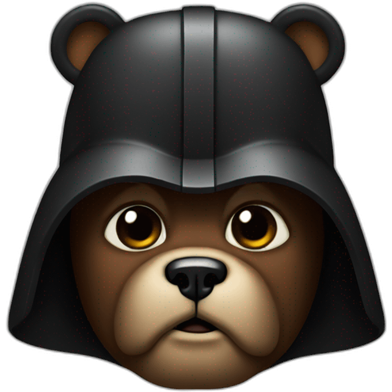 A bear in darth vader suit emoji